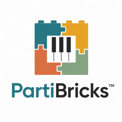 心思音樂藝術工作室|PartiBricks™ 模組化鋼琴教學 1 PartiBricks™ 標誌